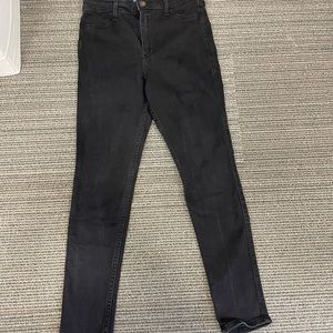 Hollister size 5 small, 27W 26L, black, high-rise Jean leggings